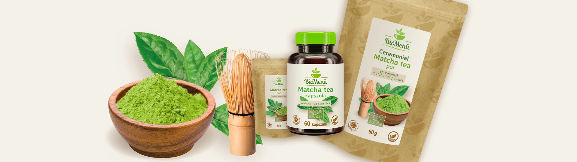 Matcha – Gesundheit, Tradition, Harmonie: der grünste Tee! Zeremoniell und klassisch oder in Kapseln.