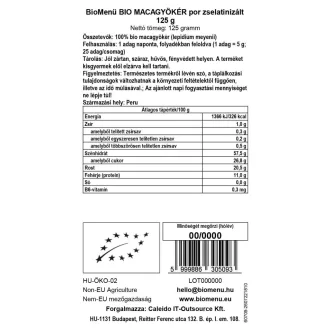 BioMenü Bio Maca-Wurzel Pulver geliert 125 g Produktbild