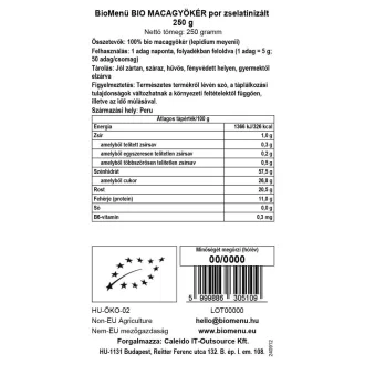 BioMenü Bio Maca-Wurzel-Pulver geliert 250 g Produktbild