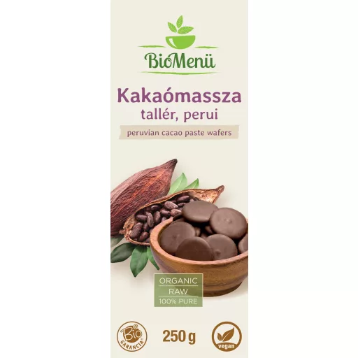 BioMenü Bio Kakaomasse Taler peruanisch 250 g NAHE AM VERFALLSDATUM