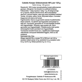Caleido Konjak-Glucomannan 90 % Pulver 125 g Produktbild