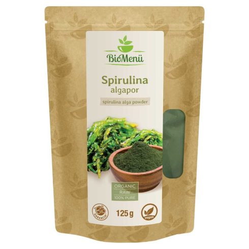 BioMenü Bio Spirulina-Algen-Pulver 125 g NAHE AM VERFALLSDATUM