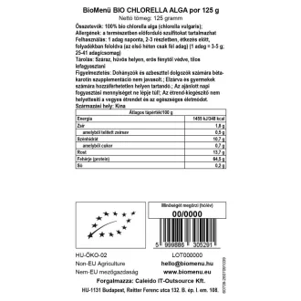 BioMenü Bio Chlorella-Algenpulver 125 g Produktbild