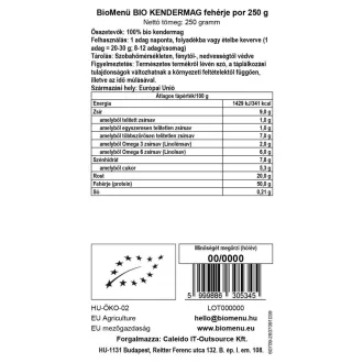 BioMenü Bio Hanfsamenprotein-Pulver 250 g Produktbild