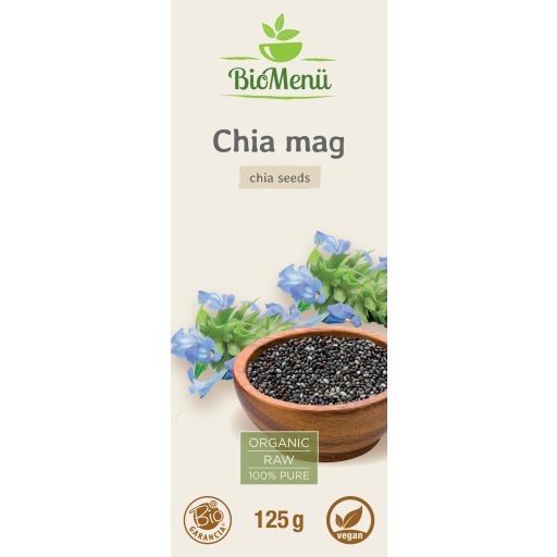 BioMenü Bio Chia-Samen 125 g Etikett