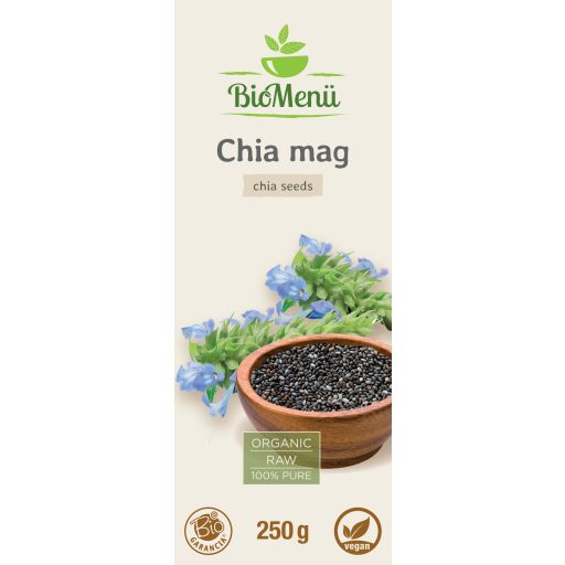 BioMenü Bio Chia-Samen 250 g Etikett