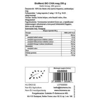 BioMenü Bio Chia-Samen 250 g Produktbild