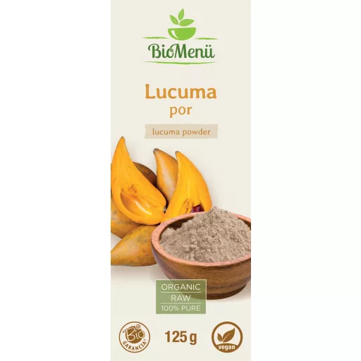 BioMenü Bio Lucuma-Pulver 125 g Etikett