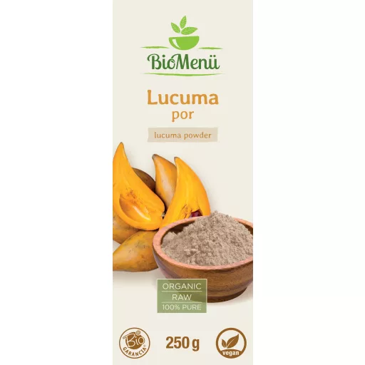 BioMenü Bio Lucuma-Pulver 250 g Etikett