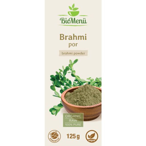 BioMenü Bio Brahmi-Pulver 125 g Etikett