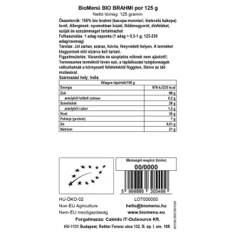 BioMenü Bio Brahmi-Pulver 125 g Produktbild