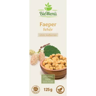 BioMenü Bio Maulbeeren weiß 125 g Produktbild