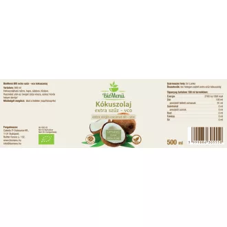 BioMenü Bio Kokosöl extra nativ vco 500 ml Produktbild