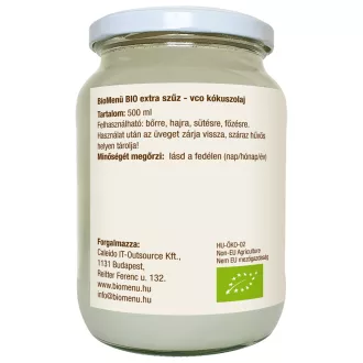 BioMenü Bio Kokosöl extra nativ vco 500 ml Produktbild