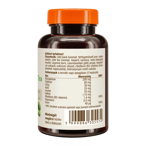 Caleido GreenSlim Grüner Kaffee und Grüner Tee Kapseln 60 Stk Produktbild rechts