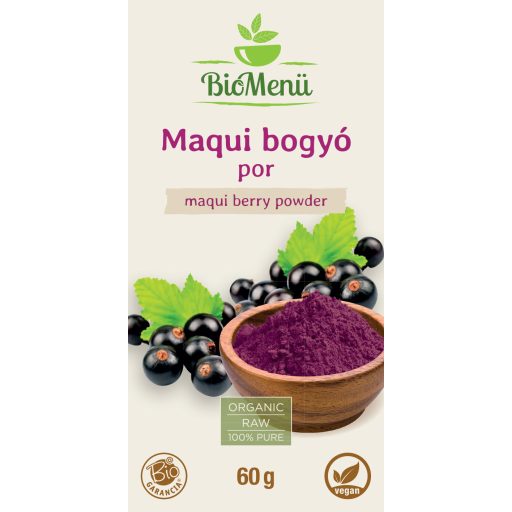BioMenü Bio Maqui-Beeren Pulver 60 g Etikett