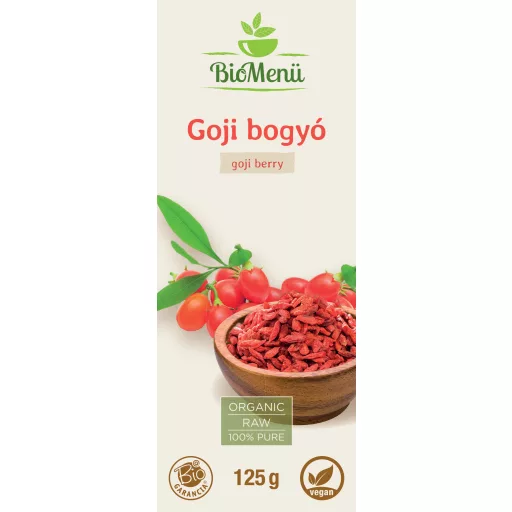 BioMenü Bio GOJIBEERE 125 g Etikett