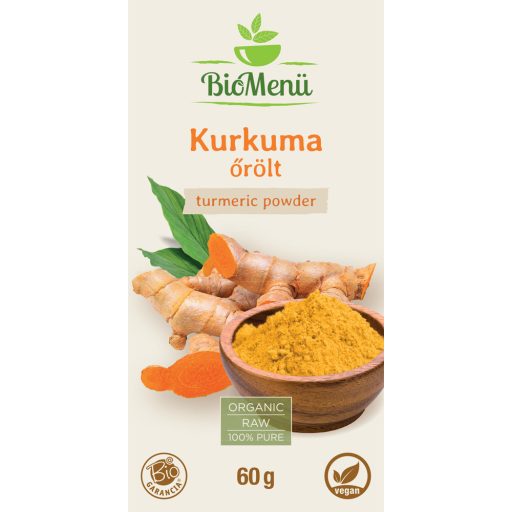 BioMenü Bio Kurkuma gemahlen 60 g Etikett