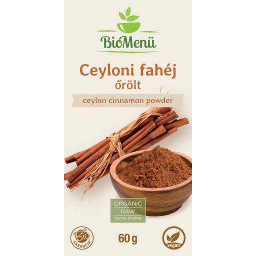 BioMenü Bio Ceylon-Zimt gemahlen 60 g Etikett