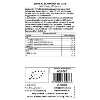 BioMenü Bio Bananenpulver 125 g Produktbild