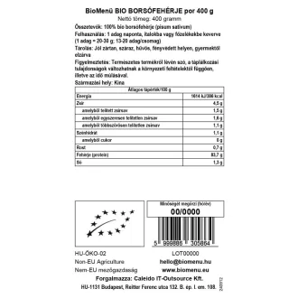 BioMenü Bio Erbsenprotein-Pulver 400 g Produktbild