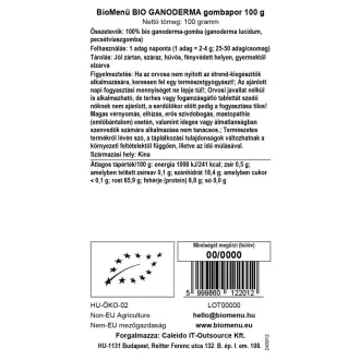BioMenü Bio Ganoderma-Pilzpulver 100 g Produktbild
