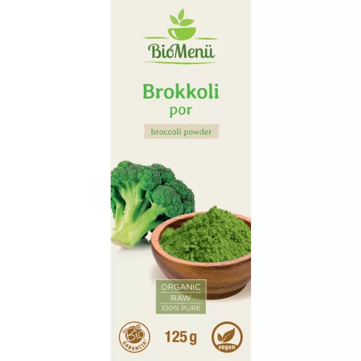 BioMenü Bio Brokkoli-Pulver 125 g Etikett