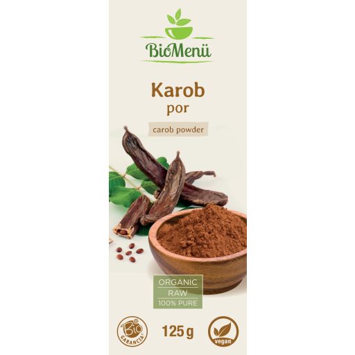 BioMenü Bio Carob-Pulver 125 g Etikett