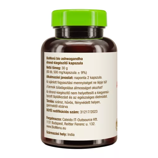 BioMenü Bio Ashwagandha-Kapseln 60 Stk