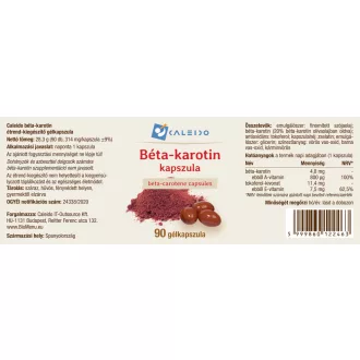 Caleido Betacarotin-Gelkapseln 90 Stk Produktbild