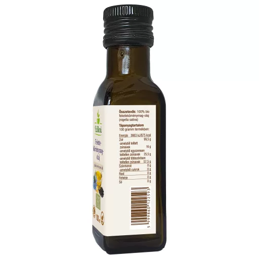 BioMenü Bio Schwarzkümmelöl 100 ml Datenetikett
