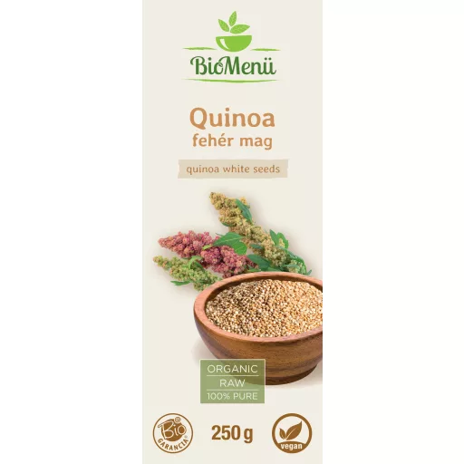 BioMenü Bio QUINOA weisse samen 250 g Etikett