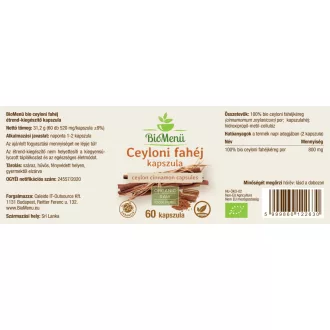 BioMenü Bio Ceylon-Zimt-Kapseln 60 Stk Produktbild