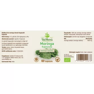 BioMenü Bio Moringa Kapseln 60 Stk Produktbild