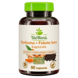 BioMenü Bio Kurkuma + Schwarzer Pfeffer Kapseln 60 Stk Produktbild