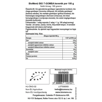 BioMenü Bio 7-PILZE mischung pulver 100 g Produktbild