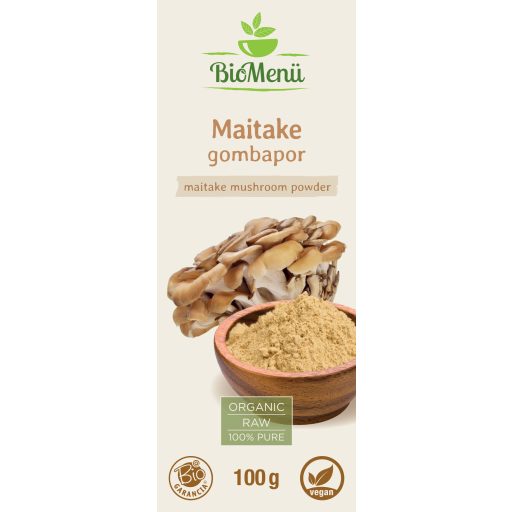 BioMenü Bio Maitake-Pilzpulver 100 g Etikett