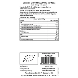 BioMenü Bio Hagebutten-Pulver 125 g Produktbild