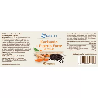 Caleido Kurkumin + Piperin Forte Kapseln 60 Stk Produktbild