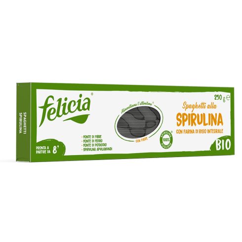 Felicia Bio Brauner Reis Spirulina Spaghetti glutenfreie Pasta 250 g