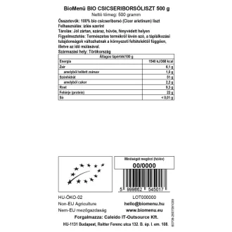 BioMenü Bio Kichererbsenmehl 500 g Produktbild