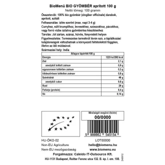 BioMenü Bio Ingwer gehackt 100 g Produktbild
