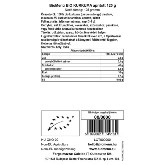 BioMenü Bio Kurkuma gehackt 125 g Produktbild