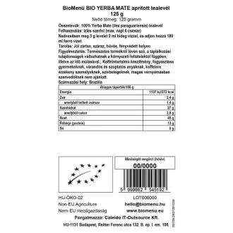 BioMenü Bio Yerba Mate geschnittene Teeblätter 125 g Produktbild