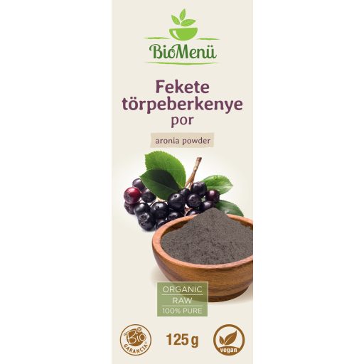 BioMenü Bio Aronia Pulver 125 g Etikett