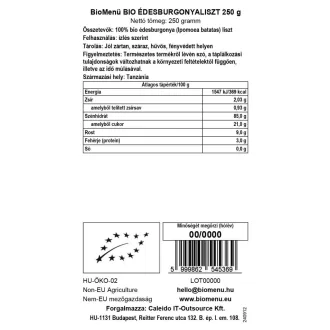 BioMenü Bio-Süßkartoffelmehl 250 g Produktbild