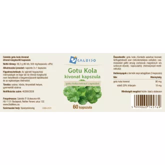 Caleido Gotu Kola Extrakt Kapseln 60 Stk Produktbild
