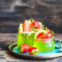 Hausgemachtes Fruchtgelee mit Kollagen