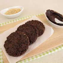 Schokoladenkrokant mit Amaranth