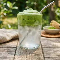 Eisgekühlter Matcha-Wolke